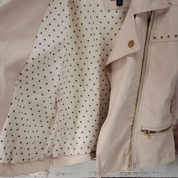 Me Jane Side Zip Studded Motorcycle sz 10 Jacket - Picture 4 of 8